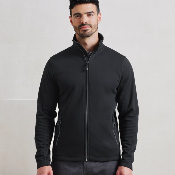 Men's spun dyed sustainable zip-through sweatshirt Thumbnail