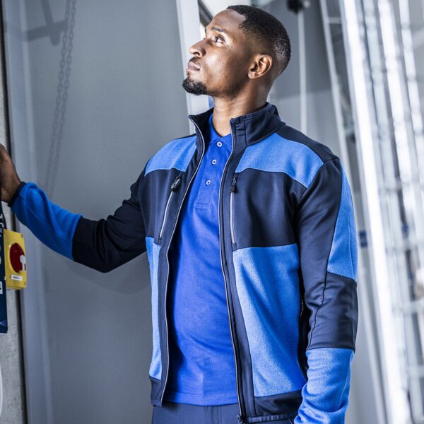 E-Volve unisex knit-effect stretch mid-layer Thumbnail