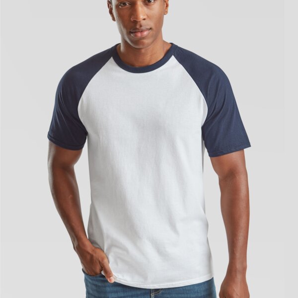 Men's Valueweight Short Sleeve Baseball T-Shirt Thumbnail