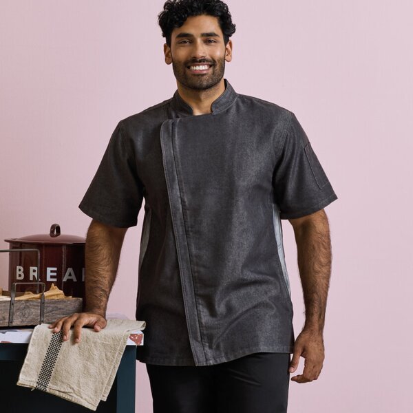 Chef's zip-close short sleeve jacket Thumbnail