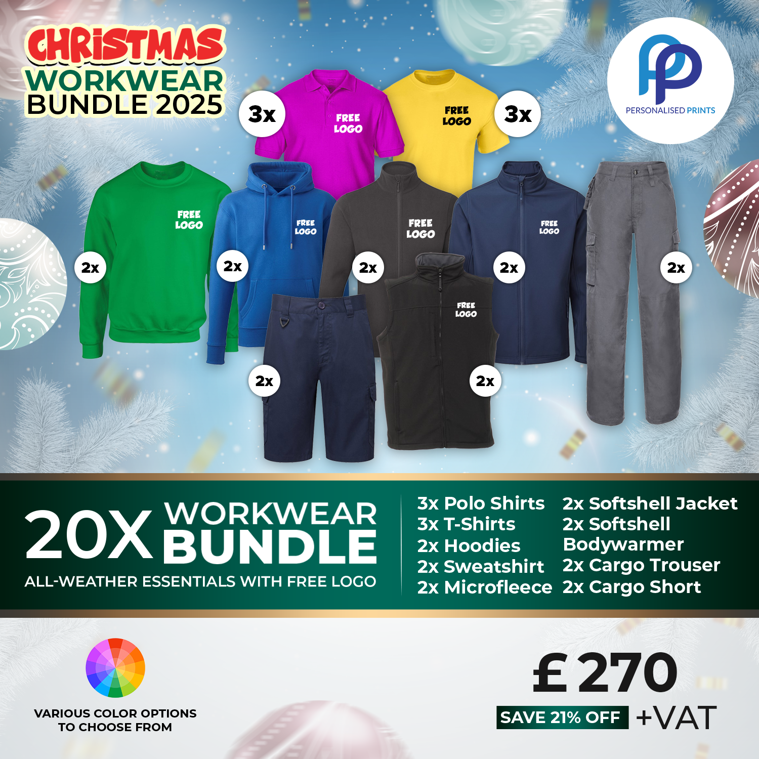 20X Christmas workwear bundle