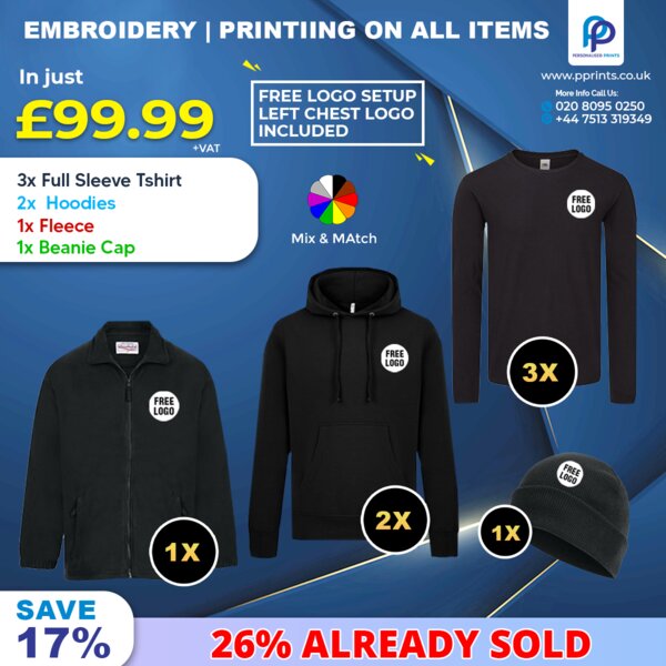 FrostGuard Workwear Collection  Winter Workwear Bundle with Free Left Chest Logo, Embroidered & Printed Thumbnail