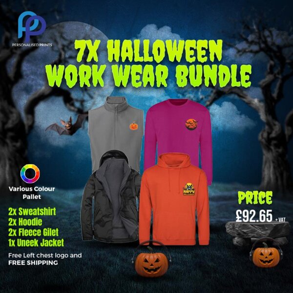 Halloween 7X Work Wear Bundle + Free Left Chest Logo Thumbnail