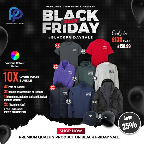 Black Friday 10X All Weather Essentials Work Wear Bundle + Free Left Chest Logo Thumbnail